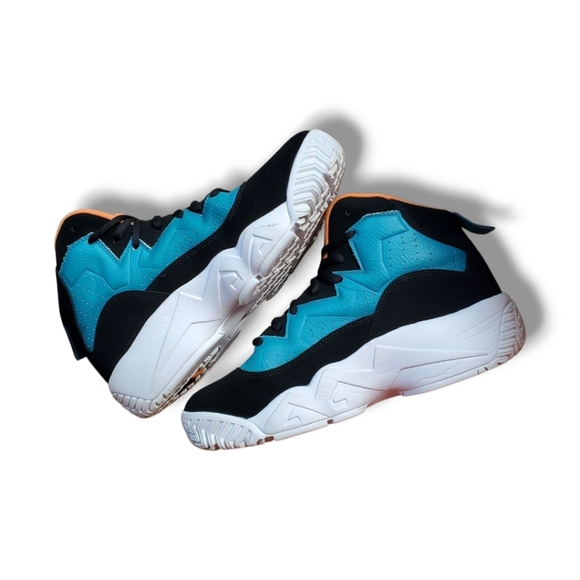 FILA MB Biscay Bay Teal Muskmelon Jamal Mashburn Detroit Pistons Basketball Shoe - Picture 3 of 13